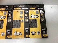 Dewalt extreme gaas schuurpapier set (93 x 190mm) - 4 pakken (40g t/m 240g) - afbeelding 2 van  5