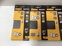 Dewalt extreme gaas schuurpapier set (93 x 190mm) - 4 pakken (40g t/m 240g) - afbeelding 3 van  5