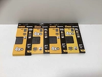 Dewalt extreme gaas schuurpapier set (93 x 190mm) - 4 pakken (40g t/m 240g) - afbeelding 4 van  5