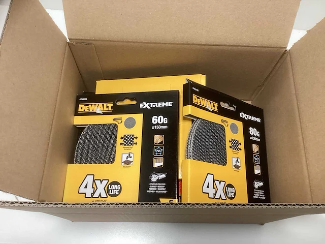 Dewalt extreme gaas schuurschijven partij - 150mm - div. korrel soorten - afbeelding 1 van  5