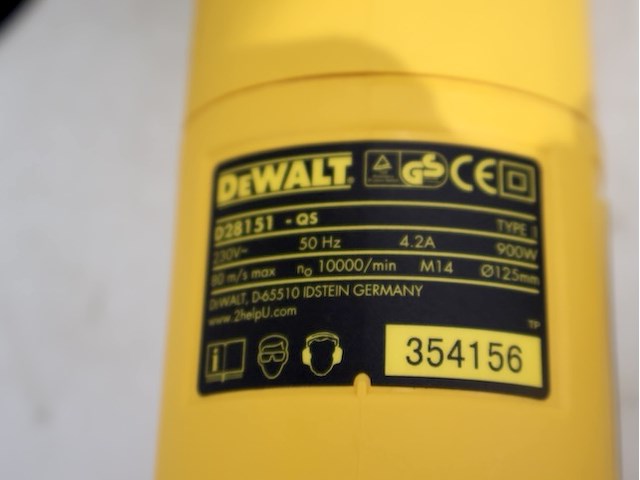 Dewalt haakse slijper - afbeelding 3 van  5