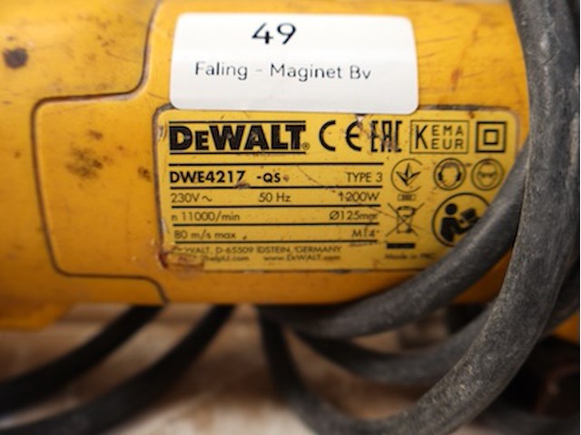 Dewalt haakse slijper - afbeelding 3 van  4