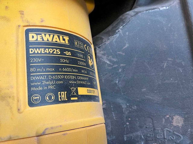 Dewalt haakse slijpmachine set - afbeelding 4 van  8
