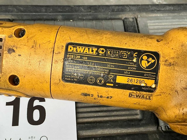 Dewalt haakse slijpmachine - afbeelding 2 van  3