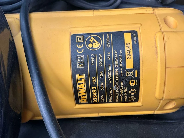 Dewalt haakse slijpmachine - afbeelding 7 van  8
