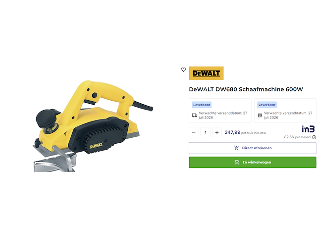 Dewalt kantenfrees dw680 - afbeelding 10 van  10