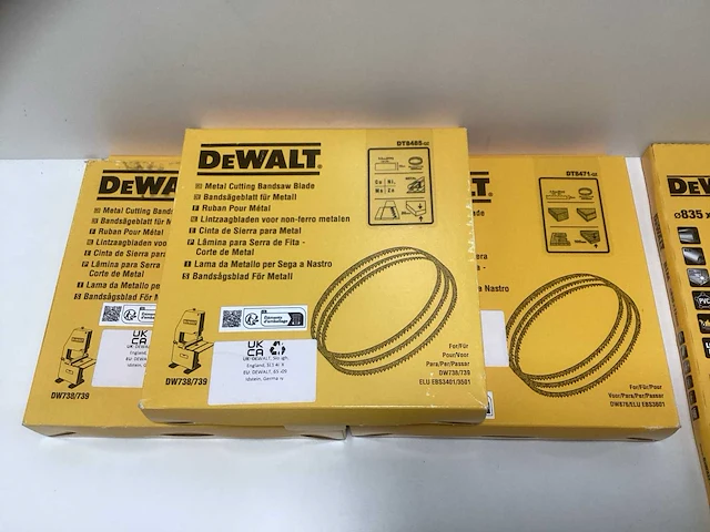 Dewalt lintzaagbladen / bandzaagbladen set - 4-delig (3x band & 1x lint) - afbeelding 5 van  11