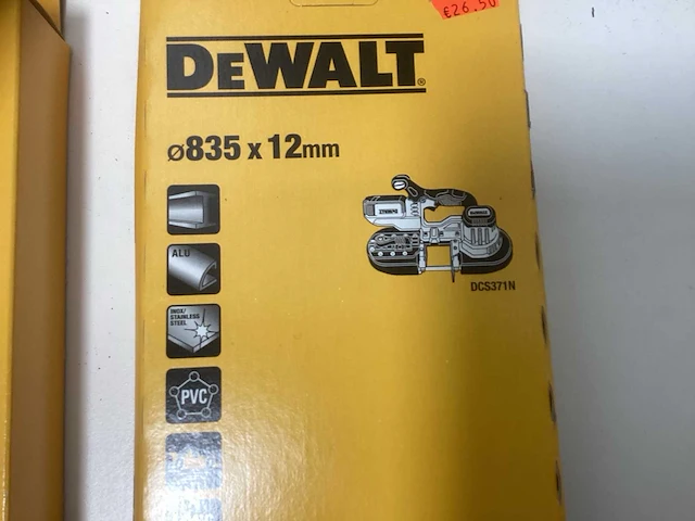 Dewalt lintzaagbladen / bandzaagbladen set - 4-delig (3x band & 1x lint) - afbeelding 1 van  11