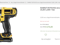Dewalt slagschroevendraaier dcf815s2 10,8v - afbeelding 11 van  11