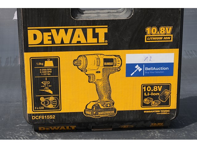 Dewalt slagschroevendraaier dcf815s2 10,8v - afbeelding 5 van  10