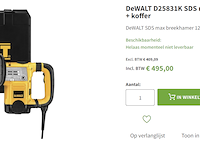 Dewalt sloophamer d25831k sds-max - afbeelding 9 van  9