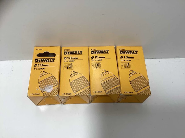 Dewalt snelspanboorhouder - 4-delig (1/2” x 20 unf) - afbeelding 2 van  5