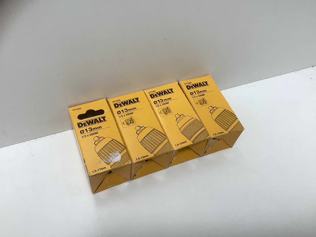 Dewalt snelspanboorhouder - 4-delig (1/2” x 20 unf) - afbeelding 1 van  5