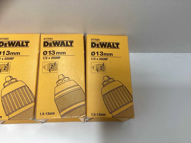 Dewalt snelspanboorhouder - 4-delig (1/2” x 20 unf) - afbeelding 5 van  5