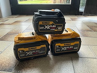 Dewalt xr 54v flexvolt accu 9ah (2x) en 6ah (1x)