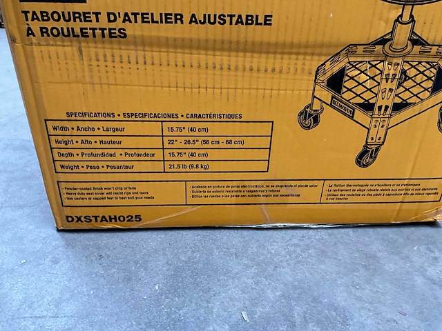 Dewalt zitkruk dxstah025 - afbeelding 4 van  8