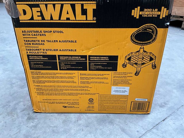 Dewalt zitkruk dxstah025 - afbeelding 5 van  8