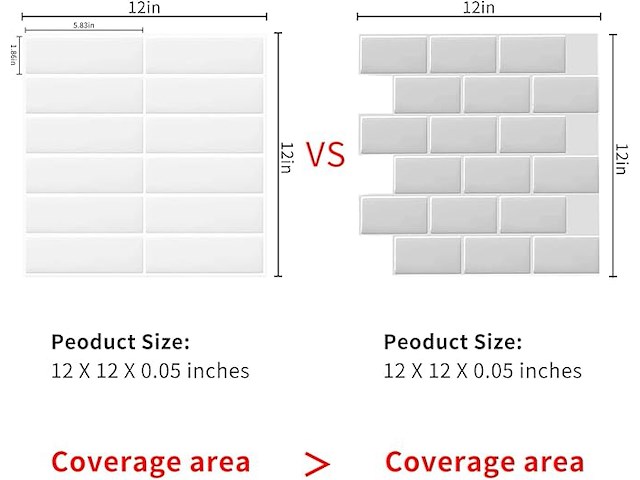 Dewoo 2 x 20-vellen tegelstickers (30,5 x 30,5 cm) - afbeelding 2 van  4