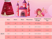 Dgmyfy vaiana prinsessenjurk (maat 140) - afbeelding 4 van  4