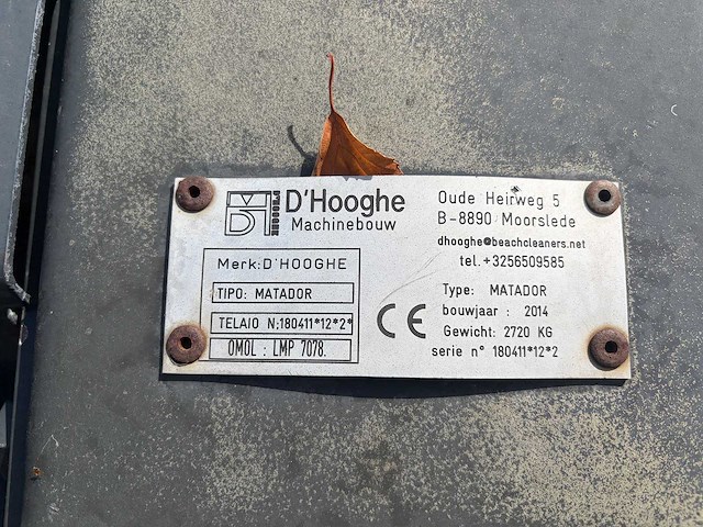 D'hooghe - 2014 - matador - overige agrarisch - afbeelding 2 van  5