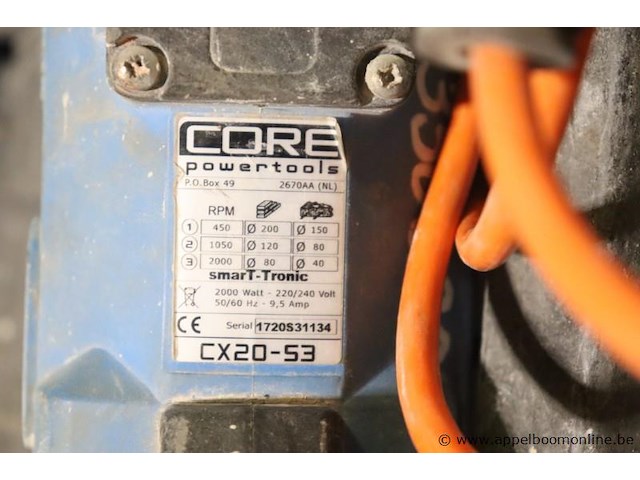 Diamandboormachine core cx20 53, 2000w - afbeelding 3 van  3