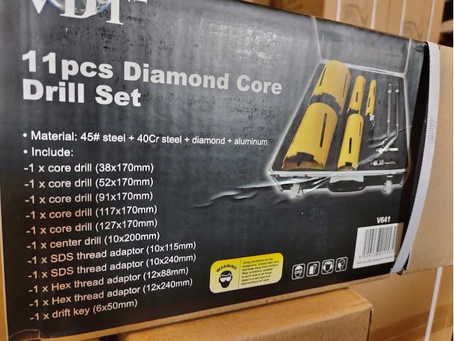 Diamant kerborenset 11 delig - afbeelding 4 van  4