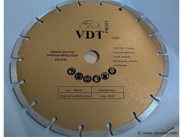 Diamant slijpschijf 230mm - afbeelding 1 van  1