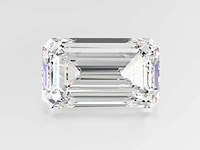 Diamant-smaragd vorm 2 cts - igi gecertificeerd e vs2 - afbeelding 1 van  4