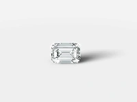 Diamant-smaragdvorm 0,50 cts de vs - afbeelding 1 van  5