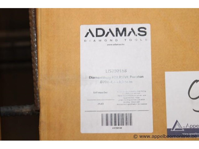 Diamantzaag, adamas, abrasive ponton lis790188, ø700-4-60, 00mm - afbeelding 2 van  2