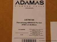 Diamantzaag, adamas, lis790188 abrasive poroton, ø700-4, 4-60, 00mm - afbeelding 2 van  2