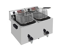 Diamond - elektrische tafelfriteuse 2x 10 liter aftaptap diamond - frituurpan - afbeelding 1 van  3
