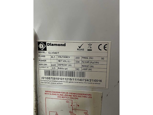 Diamond - glv040/t - vrieskist - afbeelding 4 van  4