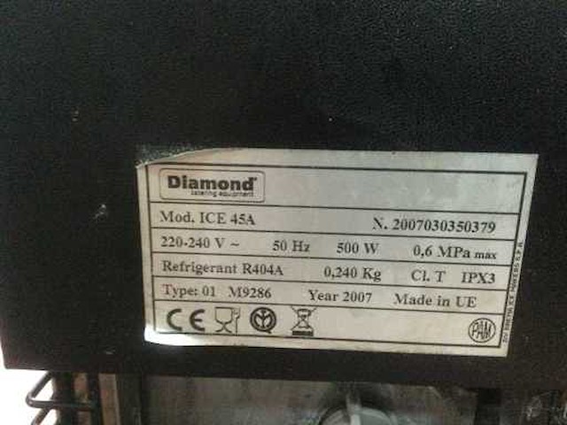Diamond - ice 45a - ijsblokjesmachine - afbeelding 3 van  3