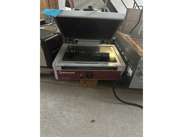 Diamond - mgv45/f n medium keramische glas panini grill - afbeelding 1 van  3