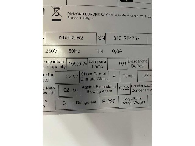 Diamond - n600x-r2 - vrieskast - afbeelding 6 van  6