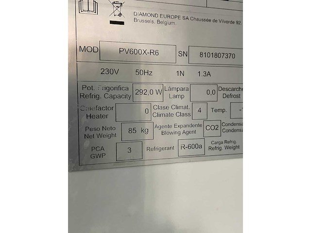 Diamond - pv600x-r6 - koelkast - afbeelding 5 van  5