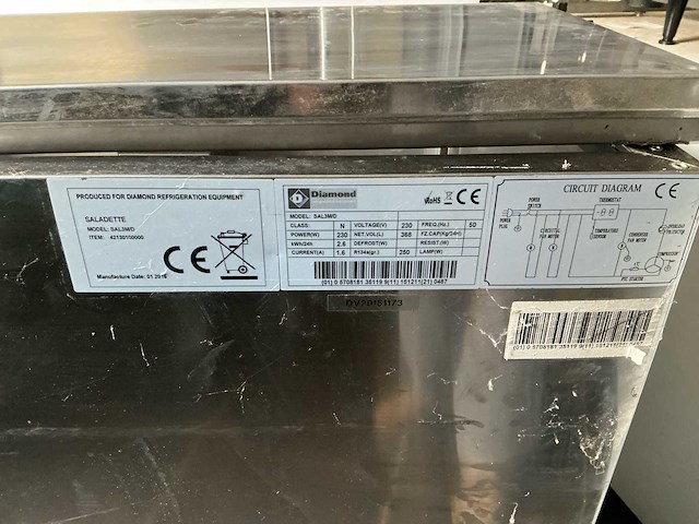 Diamond - sal3m/d - back bar cooler - afbeelding 6 van  10