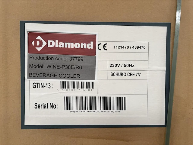 Diamond beverage cooler wine-p38e/r6 - afbeelding 2 van  3