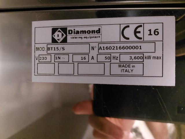 Diamond bt15s bain marie - afbeelding 9 van  9