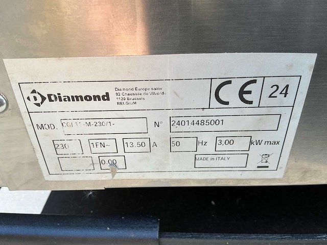 Diamond cg conventionele oven met manuele stoomfunctie - afbeelding 2 van  9