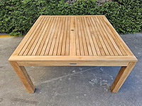 Diamond collection - teak tuintafel briston 150x 150cm met blokpoten - afbeelding 3 van  4