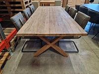 Diamond collection interieur tafel 250 x 100 x h4cm met x-poot - afbeelding 2 van  4