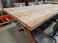Diamond collection interieur tafel 250 x 100 x h4cm met x-poot - afbeelding 4 van  4