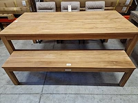 Diamond collection interieurbankje 178 x 40 x h45cm poten 6cm - afbeelding 3 van  4