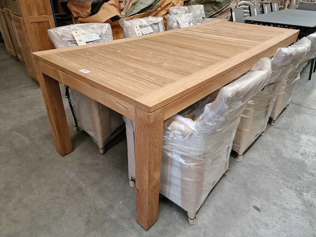 Diamond collection tuintafel vast rechthoek brede latten 240 x 100cm - afbeelding 1 van  4