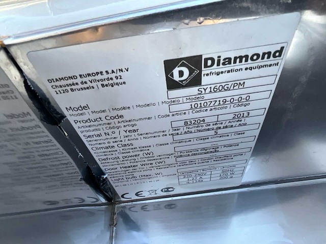 Diamond europe s.a/n.v - sy160g/pm - saladette - afbeelding 4 van  4