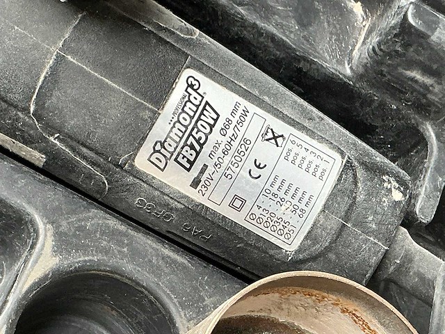 Diamond fb750w haakse tegelboormachine - afbeelding 3 van  3