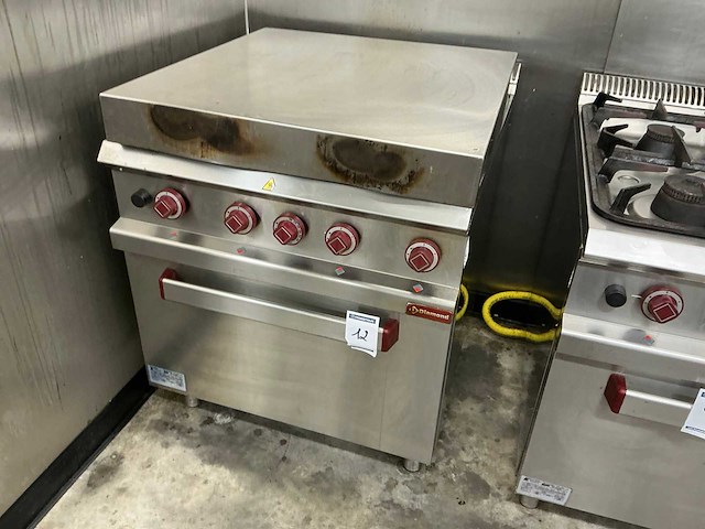 Diamond g9/4bf8 rvs gasgestookt fornuis - afbeelding 1 van  4