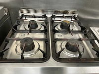 Diamond g9/4bf8 rvs gasgestookt fornuis - afbeelding 3 van  4